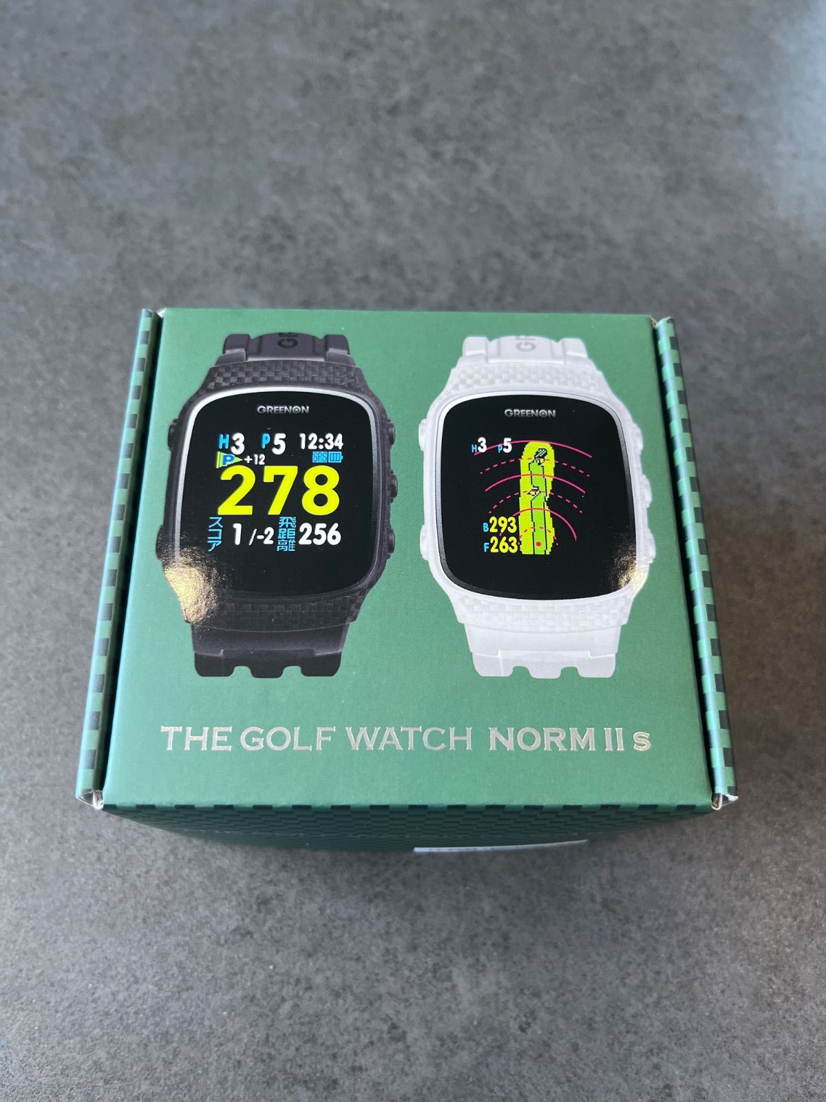 GREENON ゴルフウォッチ NORM II 黒 ザ・ゴルフウォッチ ノルムIIプラス – THE GOLF WATCH NORM II PLUS