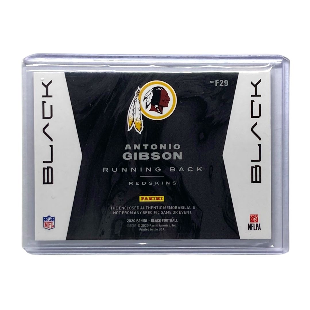 NFLカード Antonio Gibson サインカード2枚セット PANINI NFLカード BLACK ANTONIO GIBSON REDSKINS 48/99 #F29 送料無料