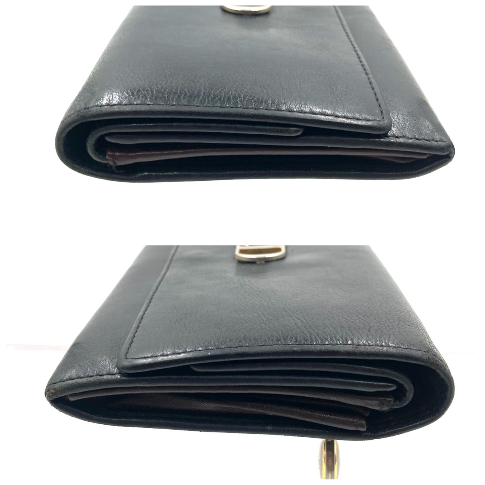 □稀少□Christian Dior クリスチャンディオール CDロゴ金具 長財布