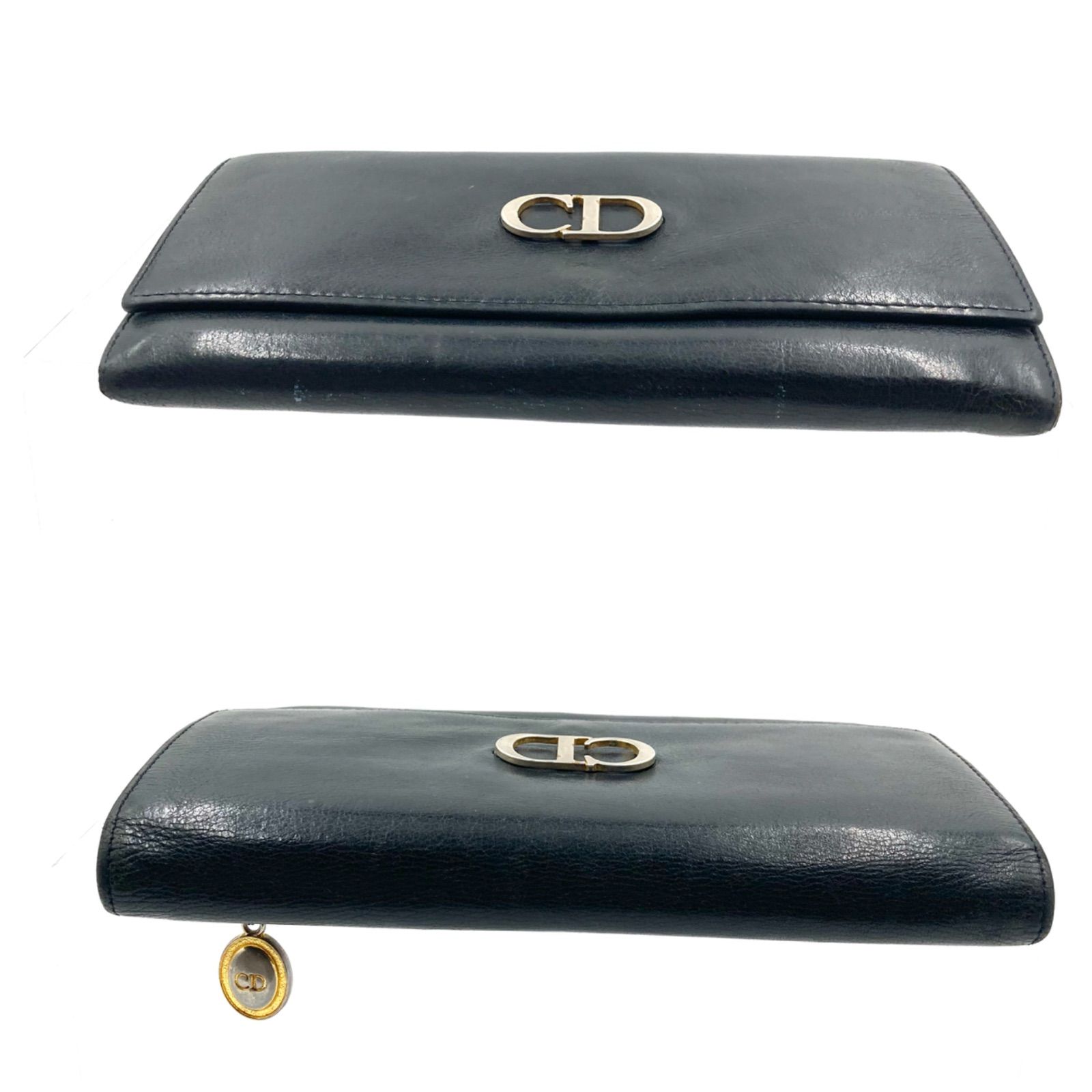 □稀少□Christian Dior クリスチャンディオール CDロゴ金具 長財布