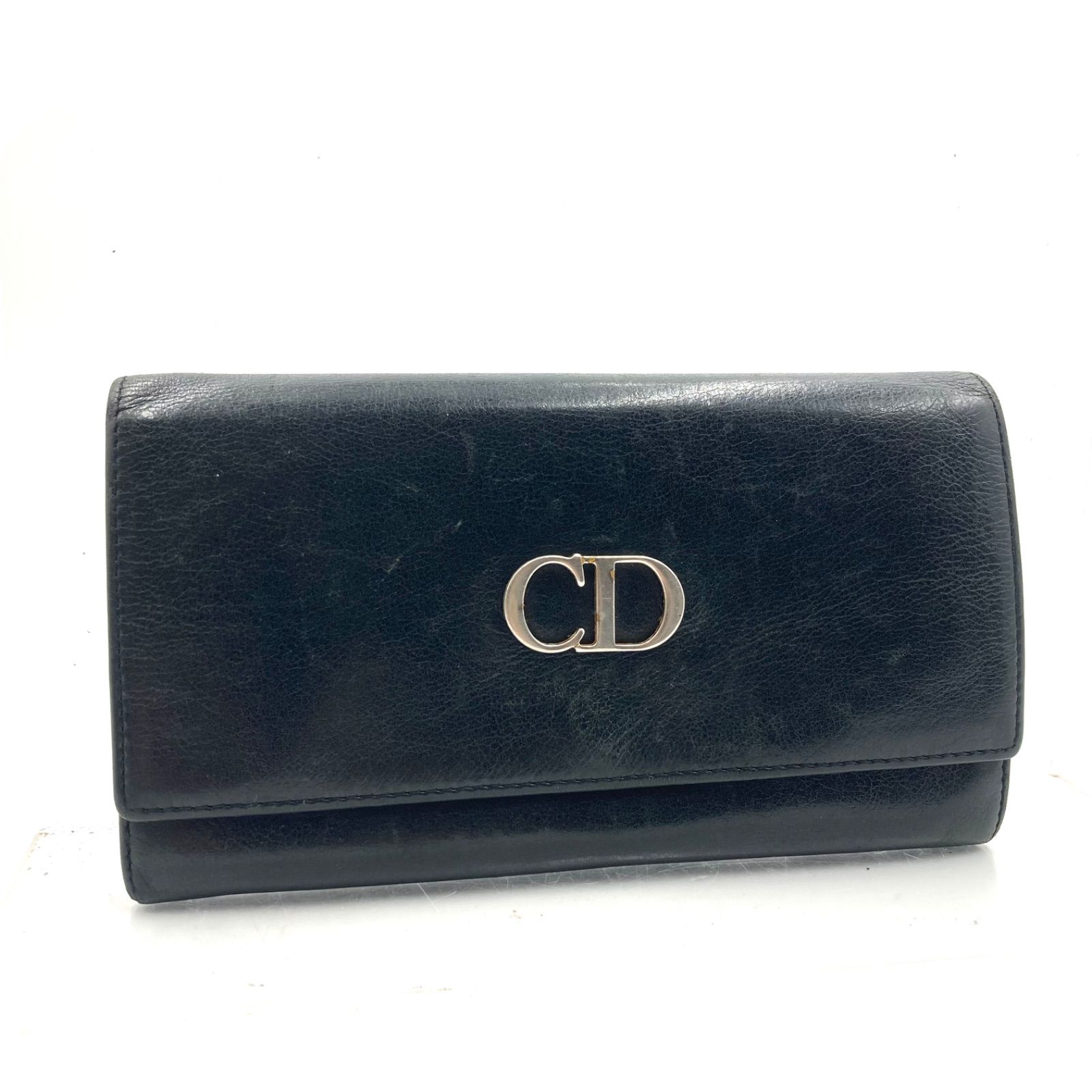 □稀少□Christian Dior クリスチャンディオール CDロゴ金具 長財布