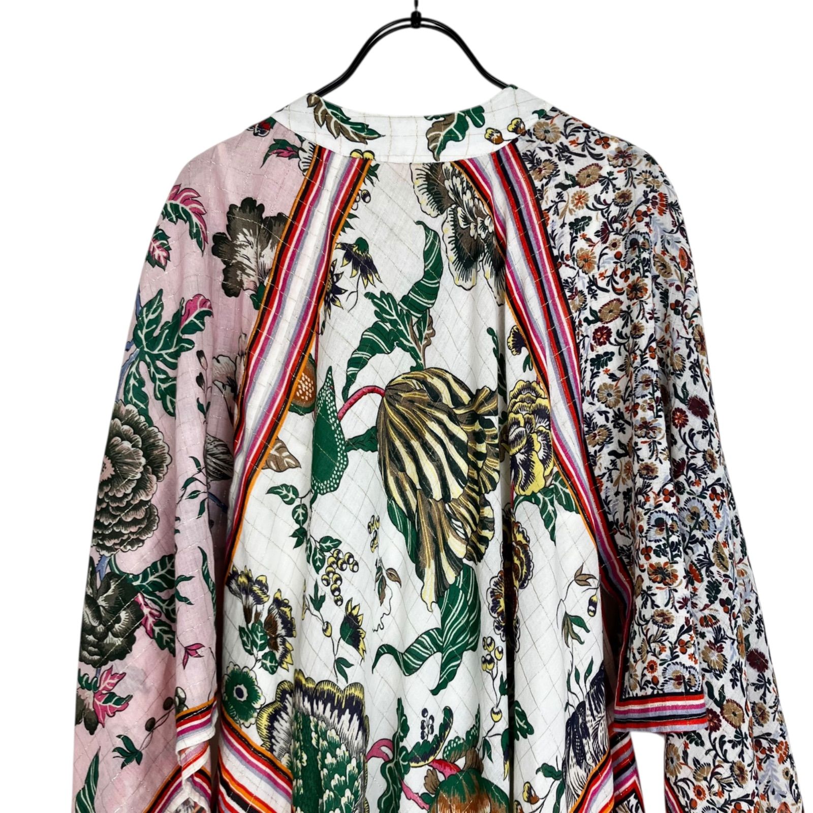 BURCH タッセルトリム花柄マキシ丈ワンピース