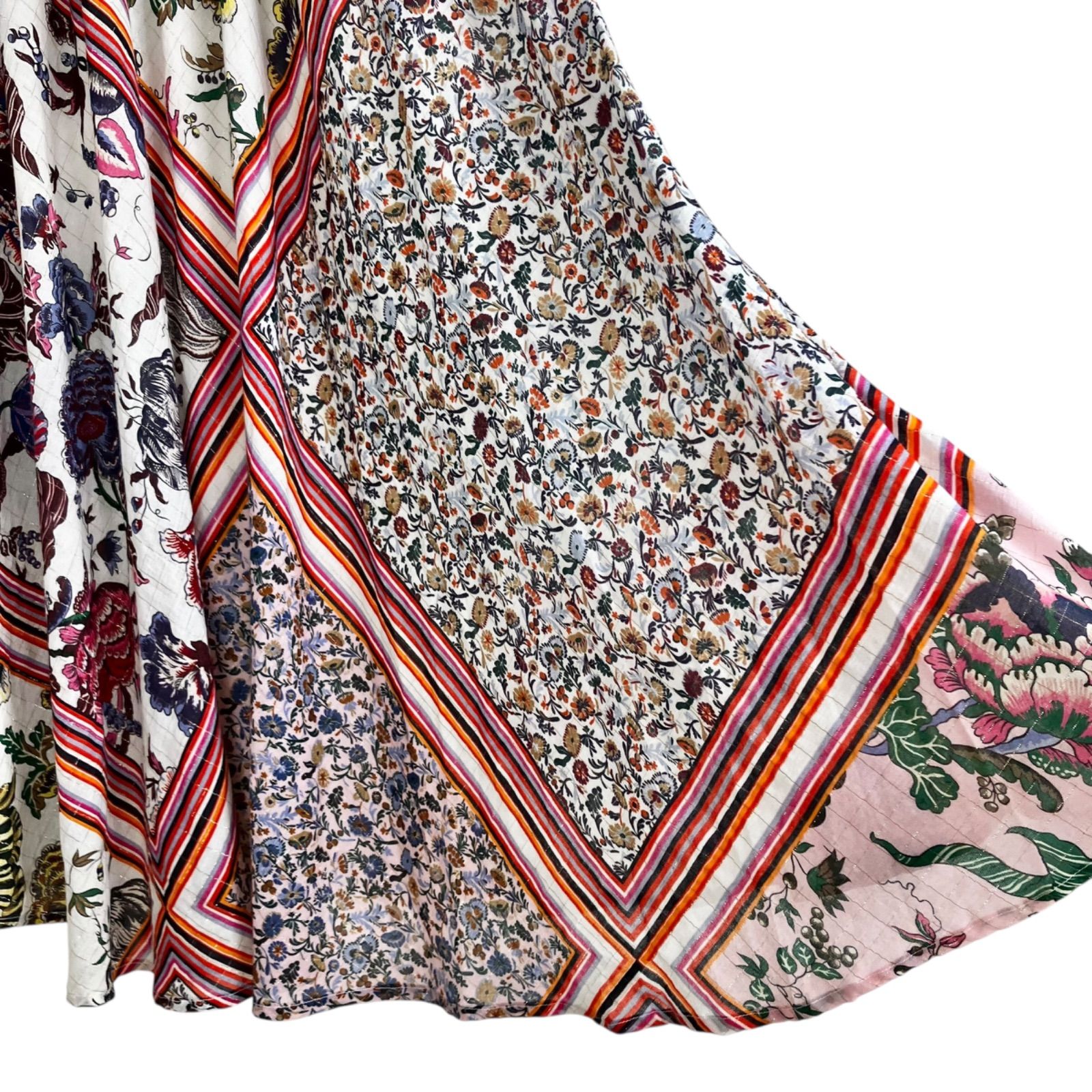 スカーフ柄 フラワープリント