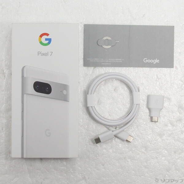中古品〕 Google Pixel 7 128GB スノー GA03933 au SIMフリー【269