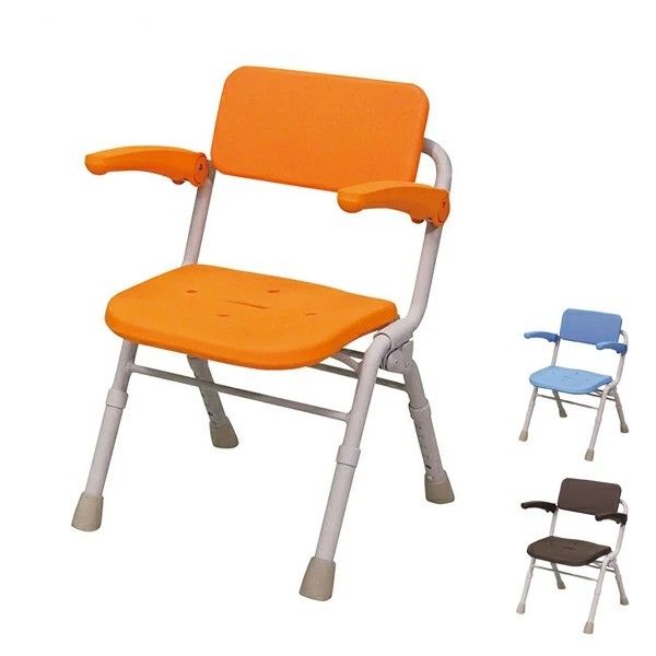 シャワーチェア 介護用チェア Panasonic ユクリアAir オレンジ