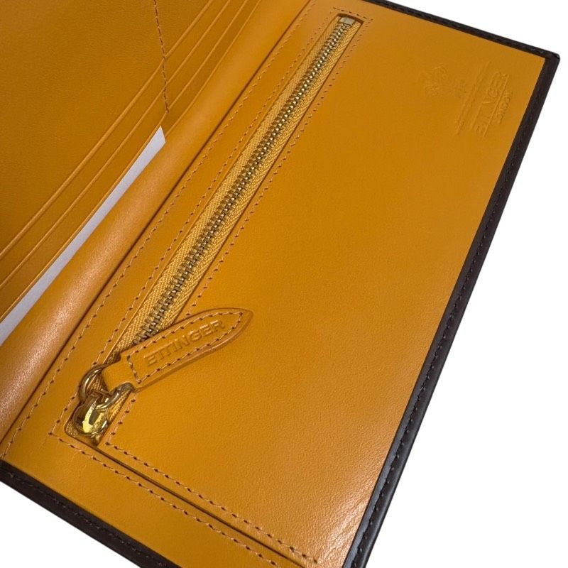メンズ 【未使用】◇ETTINGER LONDON 長財布◇ ブライトルレザー 小銭 