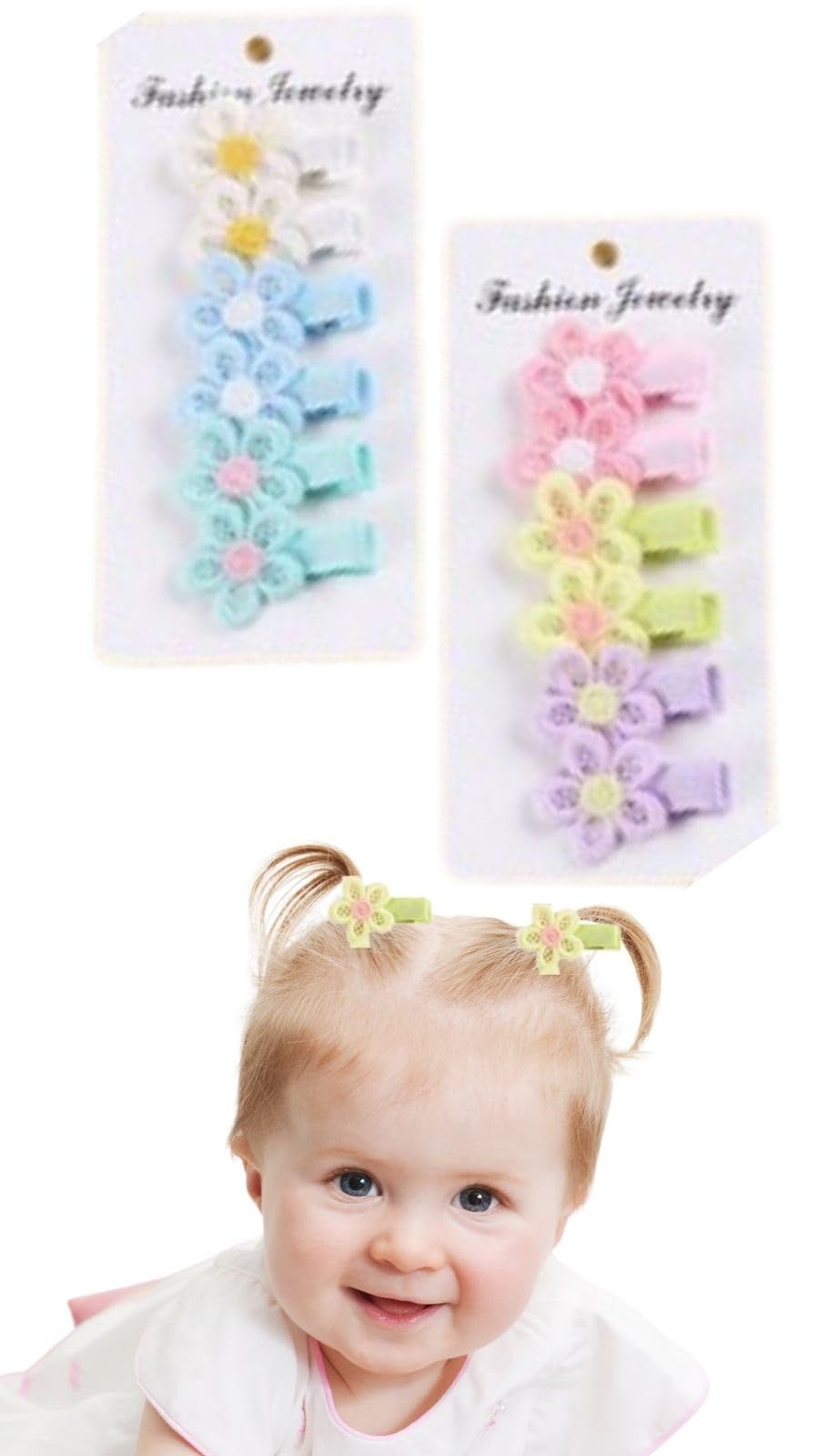 新品 §Bg3 赤ちゃん ヘアピン ベビー ヘアクリップ 薄毛用 痛くない