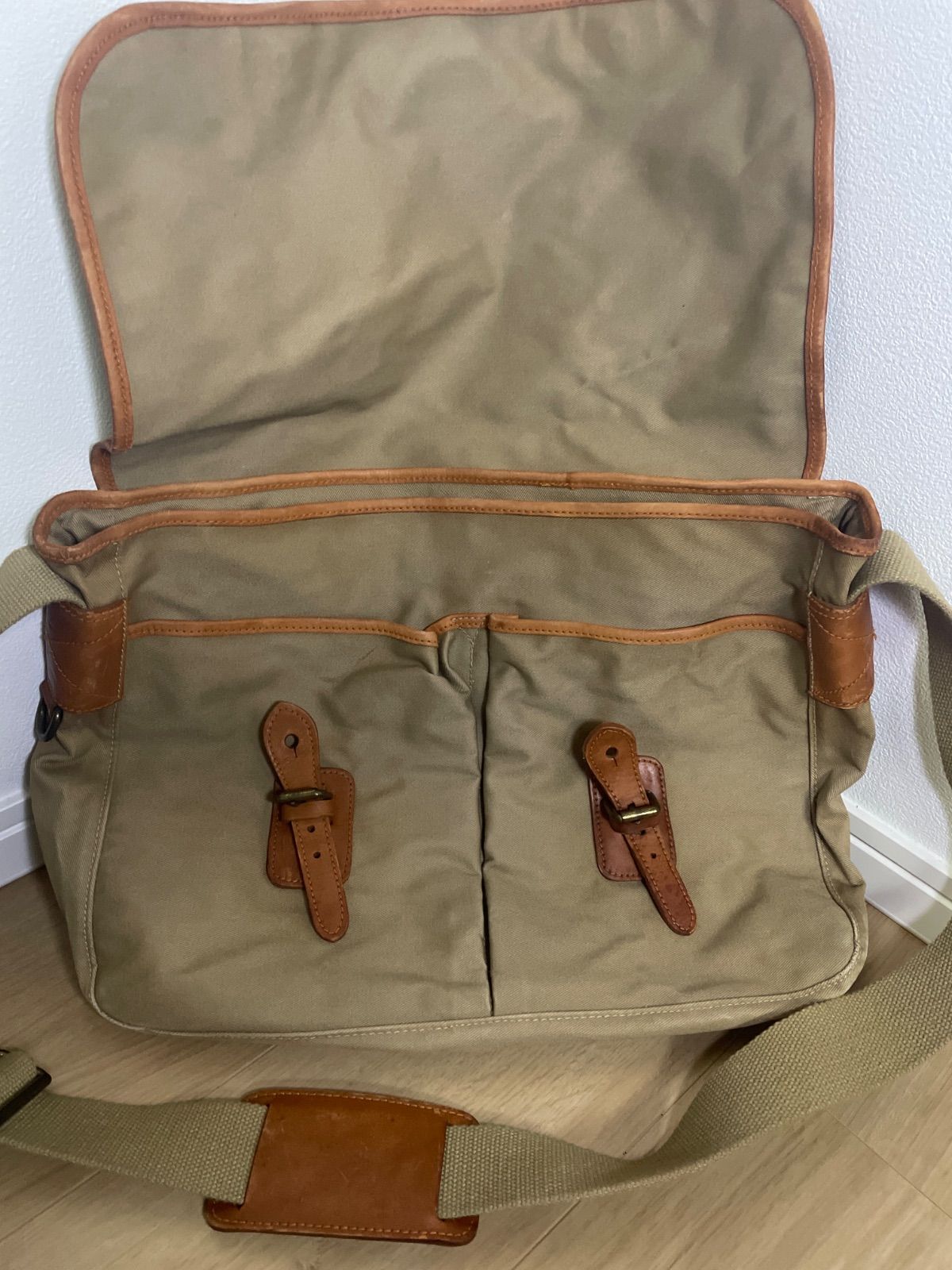 希少】ポロラルフローレン サファリバッグ メッセンジャー フラップ