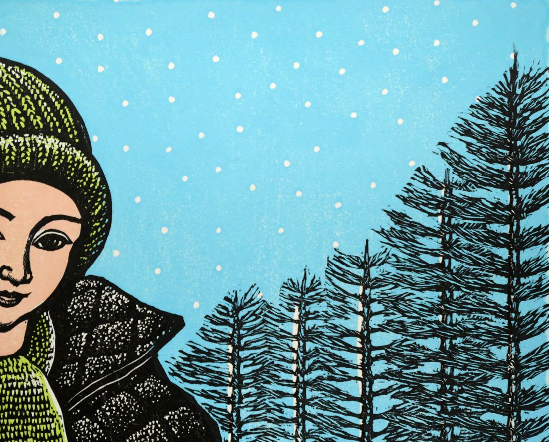 希少！大野麦風 木版画チラシ「日立造船所」完品 残1枚 大野麥風