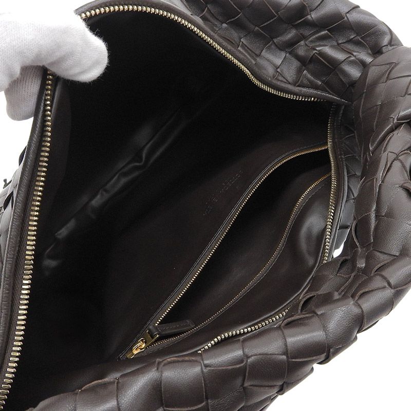 ボッテガヴェネタ BOTTEGA VENETA イントレチャート ジョディ ミディアム レザー ブラウン 600261VCPP01229 中古 新入荷 OB2700 ボッテガヴェネタ BOTTEGA VENETA イントレチャート ジョディ