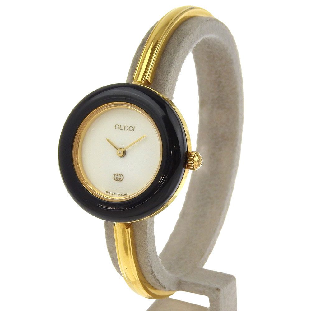 GUCCI】グッチ チェンジベゼル cal.978.002 11/12 金メッキ ゴールド