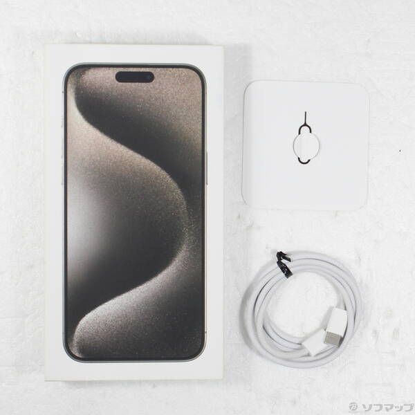 中古品〕 iPhone15 Pro Max 512GB ナチュラルチタニウム MU6W3J／A SIM