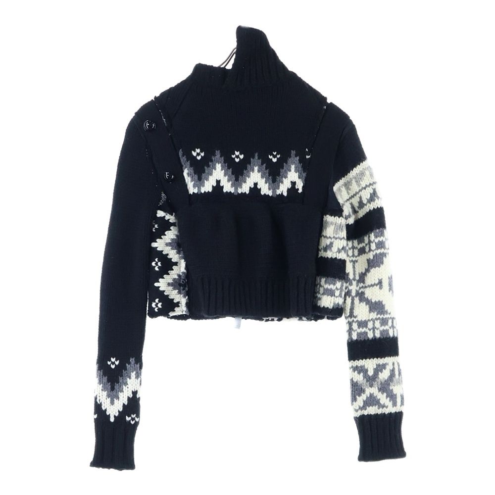 Sacai (サカイ) 23AW ニット切り替えブルゾン/ Sacai (サカイ) 23AW ニット切り替えブルゾン /アウター Sacai 切替え