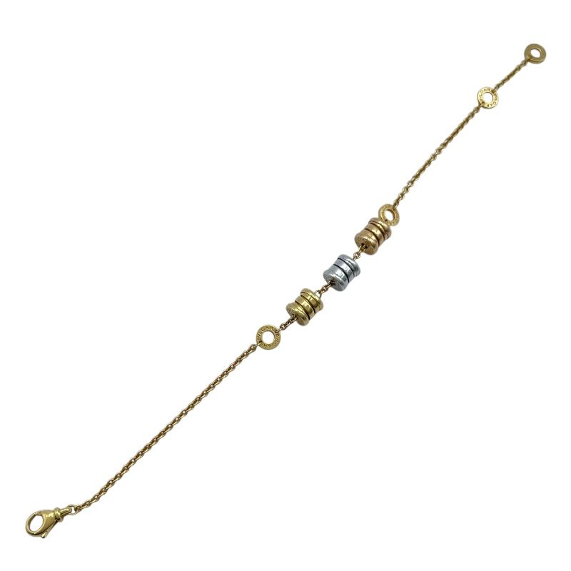 ブルガリ BVLGARI ビーゼロワンエレメントブレス ゴールドxピンクゴールドxホワイトゴールド Au750 ジュエリー