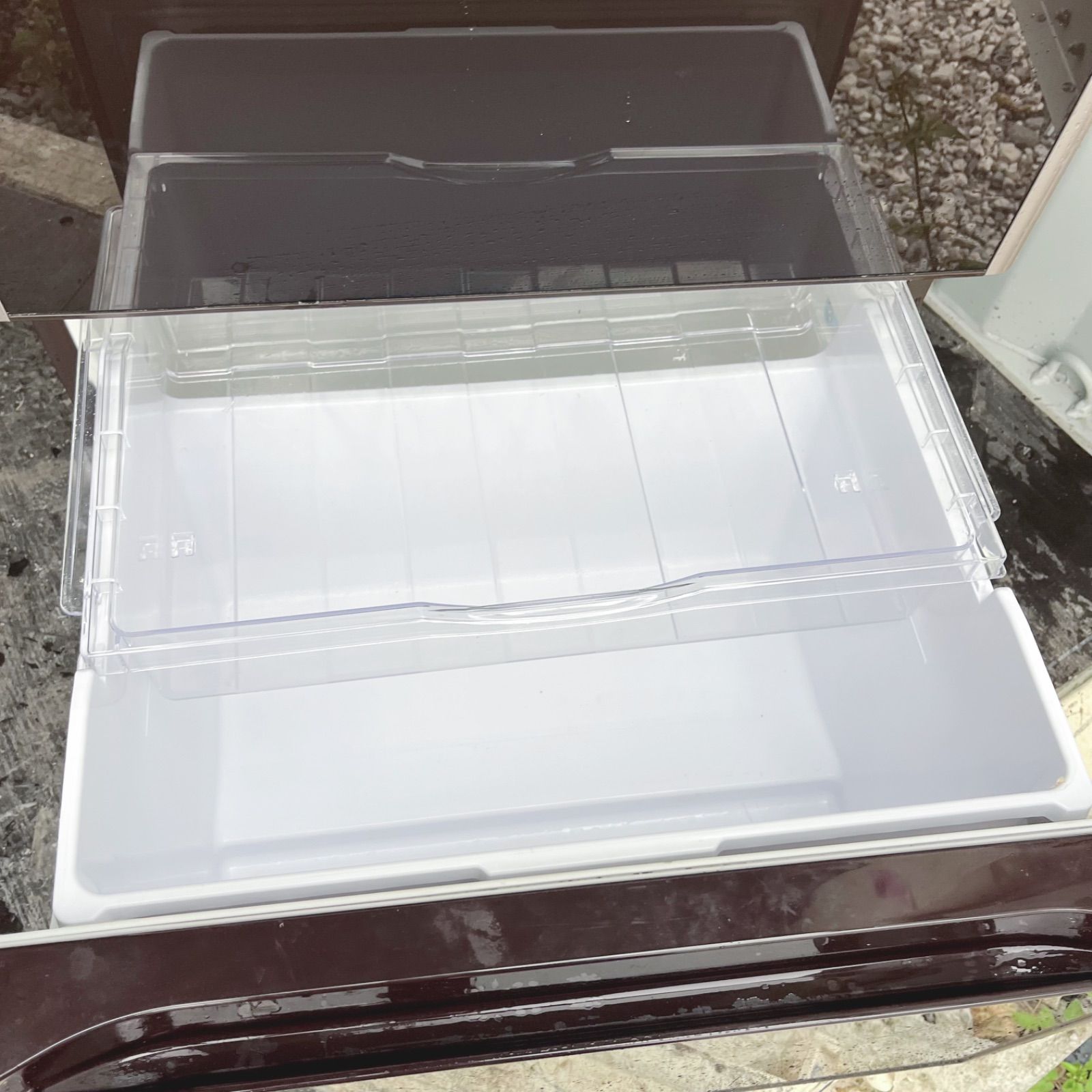 315取付無料！日立高性能真空チルド搭載おしゃれブラウン5ドア冷蔵庫