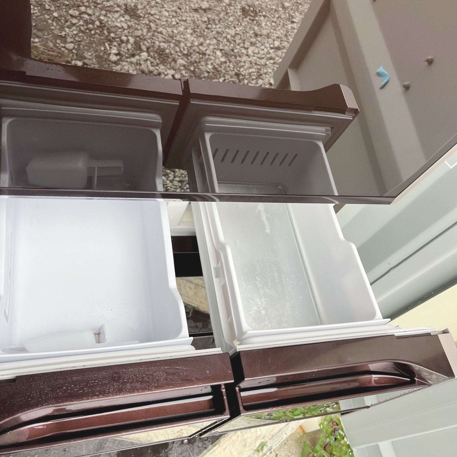 315取付無料！日立高性能真空チルド搭載おしゃれブラウン5ドア冷蔵庫！ 315取付無料！日立高性能真空チルド搭載おしゃれブラウン5ドア冷蔵庫