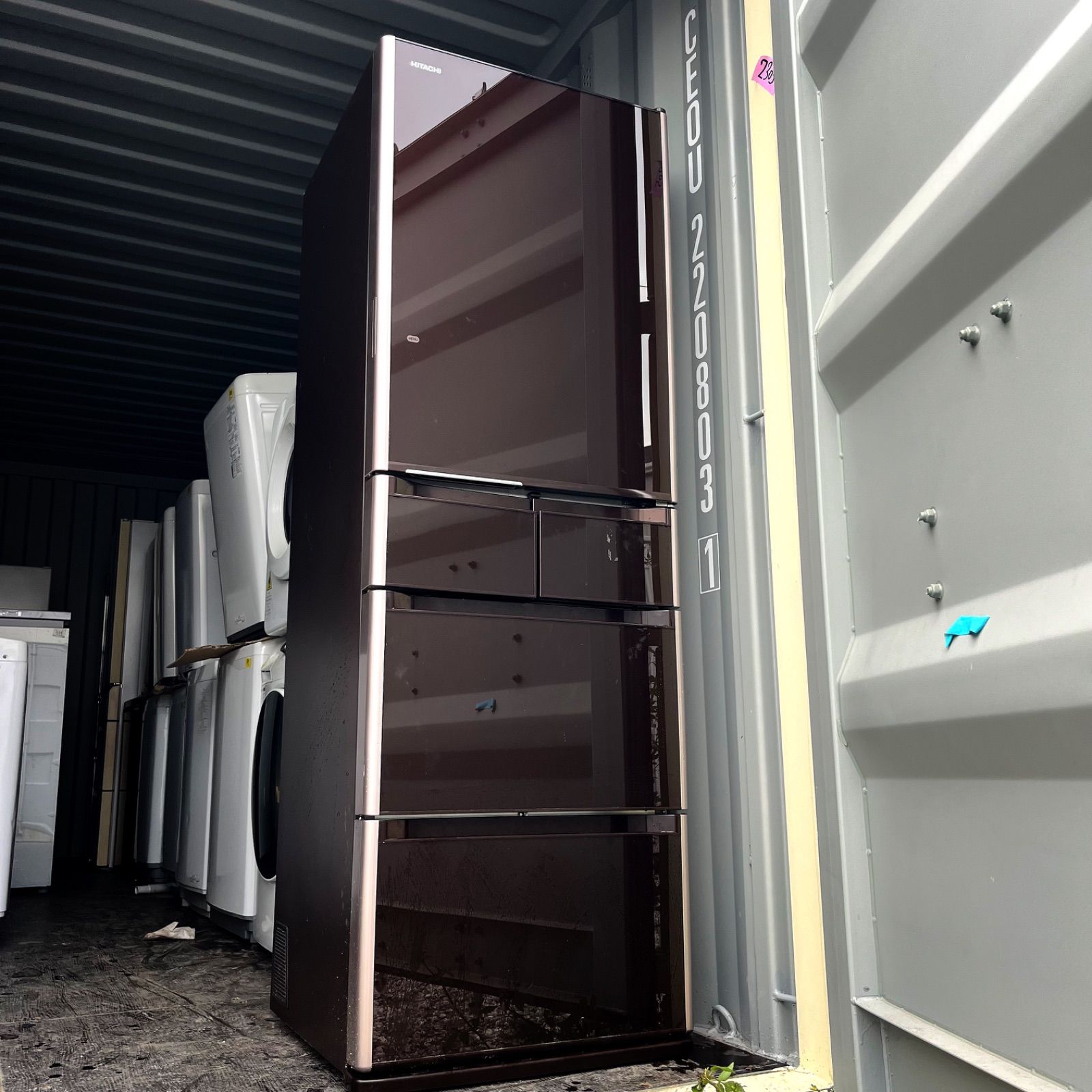 315取付無料！日立高性能真空チルド搭載おしゃれブラウン5ドア冷蔵庫！ 315取付無料！日立高性能真空チルド搭載おしゃれブラウン5ドア冷蔵庫