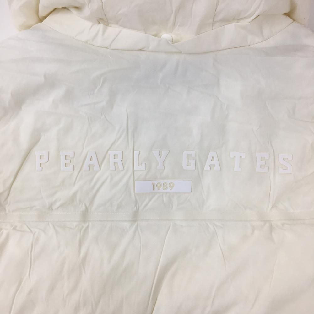 美品】パーリーゲイツ 2WAYダウンジャケット 白 ダウン72％ フード着脱