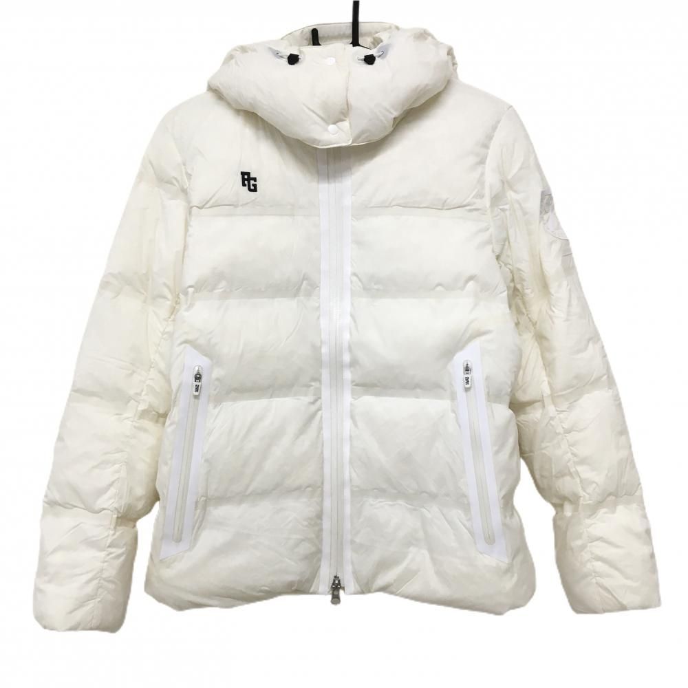 美品】パーリーゲイツ 2WAYダウンジャケット 白 ダウン72％ フード着脱