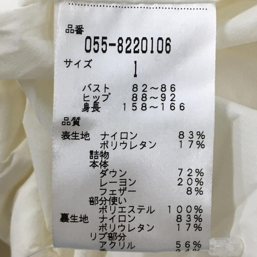 美品】パーリーゲイツ 2WAYダウンジャケット 白 ダウン72％ フード着脱