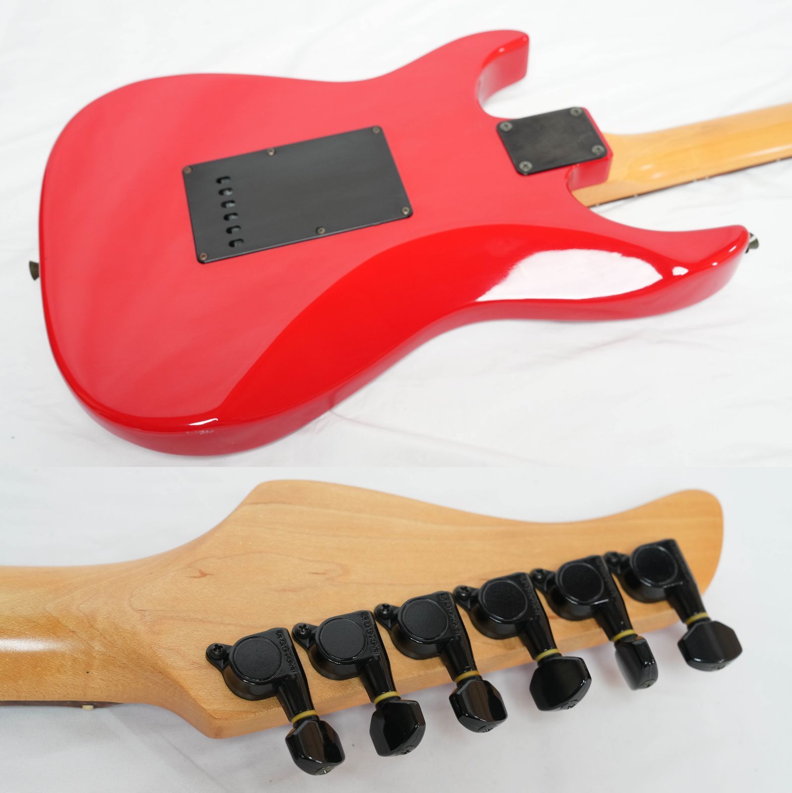 ☆FERNANDES☆SFR-50 ソフトケース付き レッド SFR-50 エレキギター FERNANDES REVOLVER 90年代 日本製 ショートスケール RED ギター