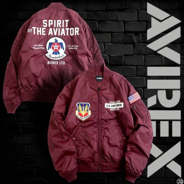 AVIREX アヴィレックス UTILITY MA-1 AIR FORCE THERMO LITE ワッペン 