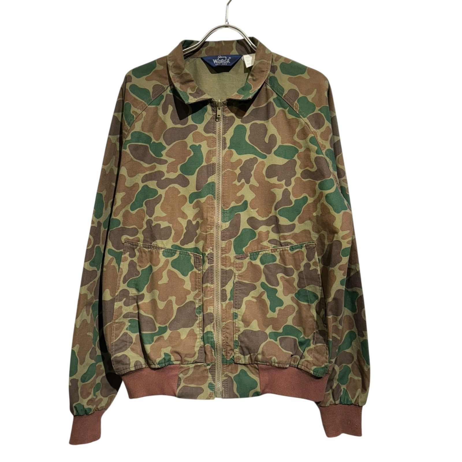 WOOLRICH ウールリッチ 5808 GREEN CAMOUFLAGE ジップアップブルゾン メンズ マルチ M