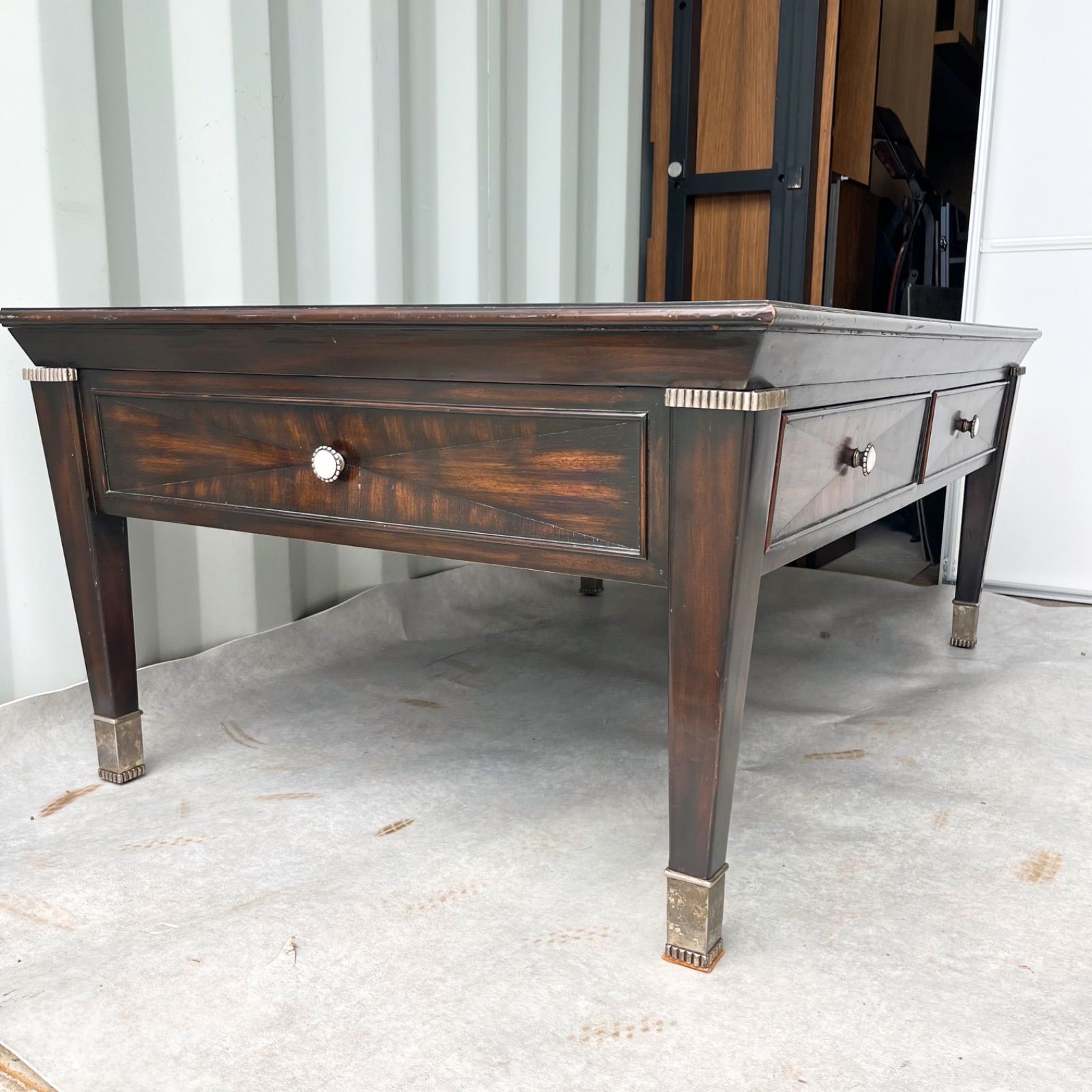 取付無料！メートランドスミス おしゃれアンティーク引き出し付きローテーブル✨ 取付無料！メートランドスミス おしゃれアンティーク引き出し付きロー