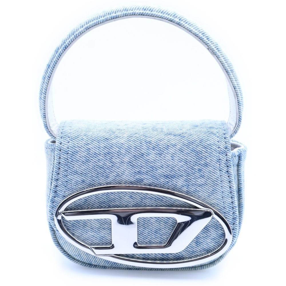 DIESEL ディーゼル 1DR ワンショルダー ハンドバッグ ロゴ デニム DIESEL (ディーゼル) デニムプリント ロゴ ハンドバッグ 1DR M