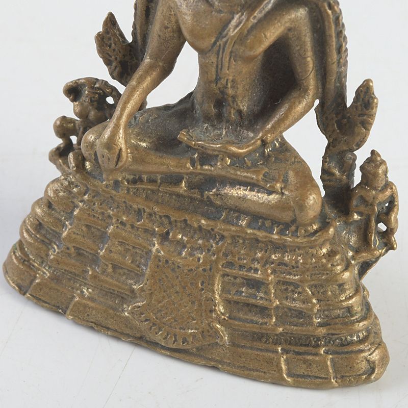 仏教美術 古銅鍍金 チベット仏 仏像 置物 V 9376 中国 古銅鍍金