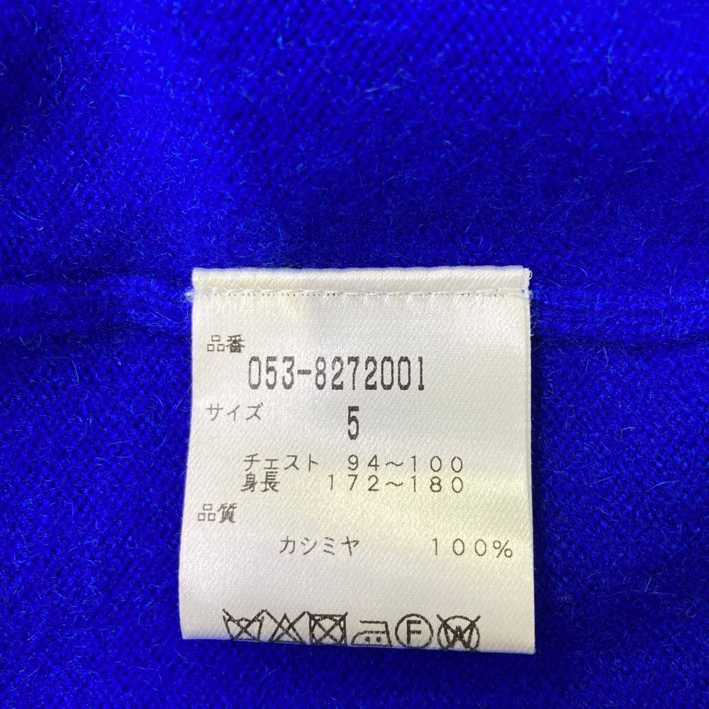 サイズ：5 PEARLY GATES パーリーゲイツ カシミヤ ニットジャケット