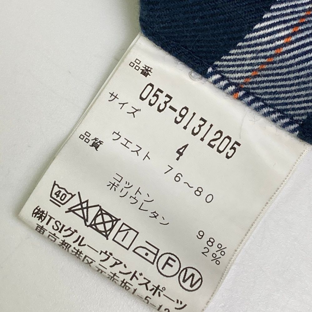 サイズ：4 PEARLY GATES パーリーゲイツ 30周年 パンツ チェック