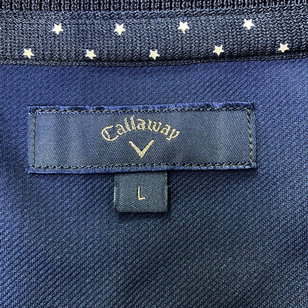 サイズ：L CALLAWAY キャロウェイ ジップジャケット ネイビー系