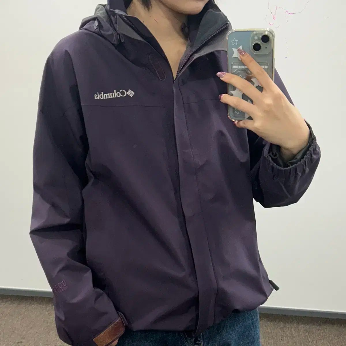 Columbia コロンビア 2-way ダブルジッパー ディープパープル GORE-TEX ゴアテックス ウィンドブレーカー