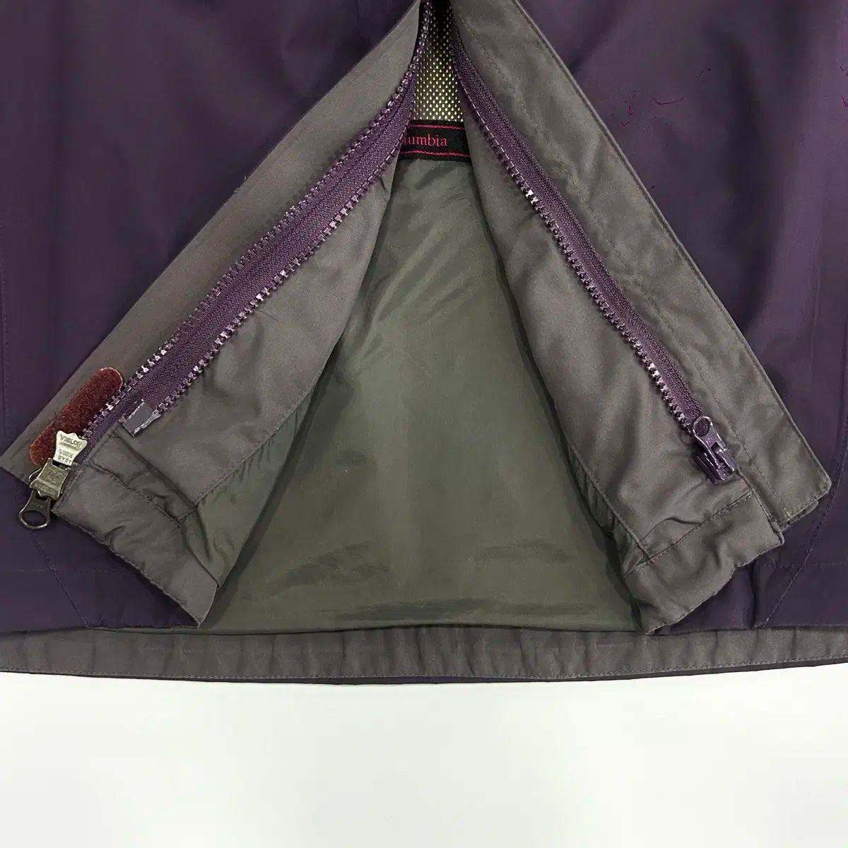 Columbia コロンビア 2-way ダブルジッパー ディープパープル GORE-TEX ゴアテックス ウィンドブレーカー