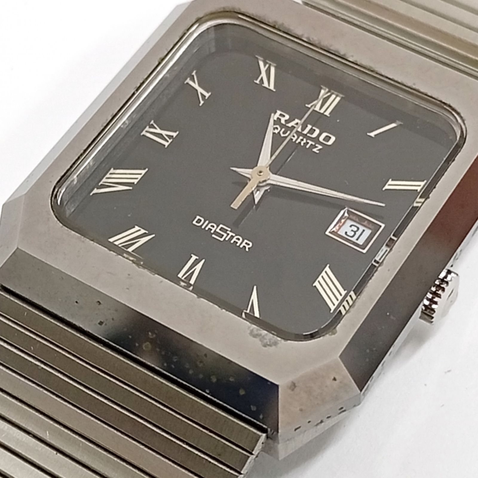 RADO ラドー 105.0116.3 ダイアスター DIASTAR デイト クォーツ 黒文字  