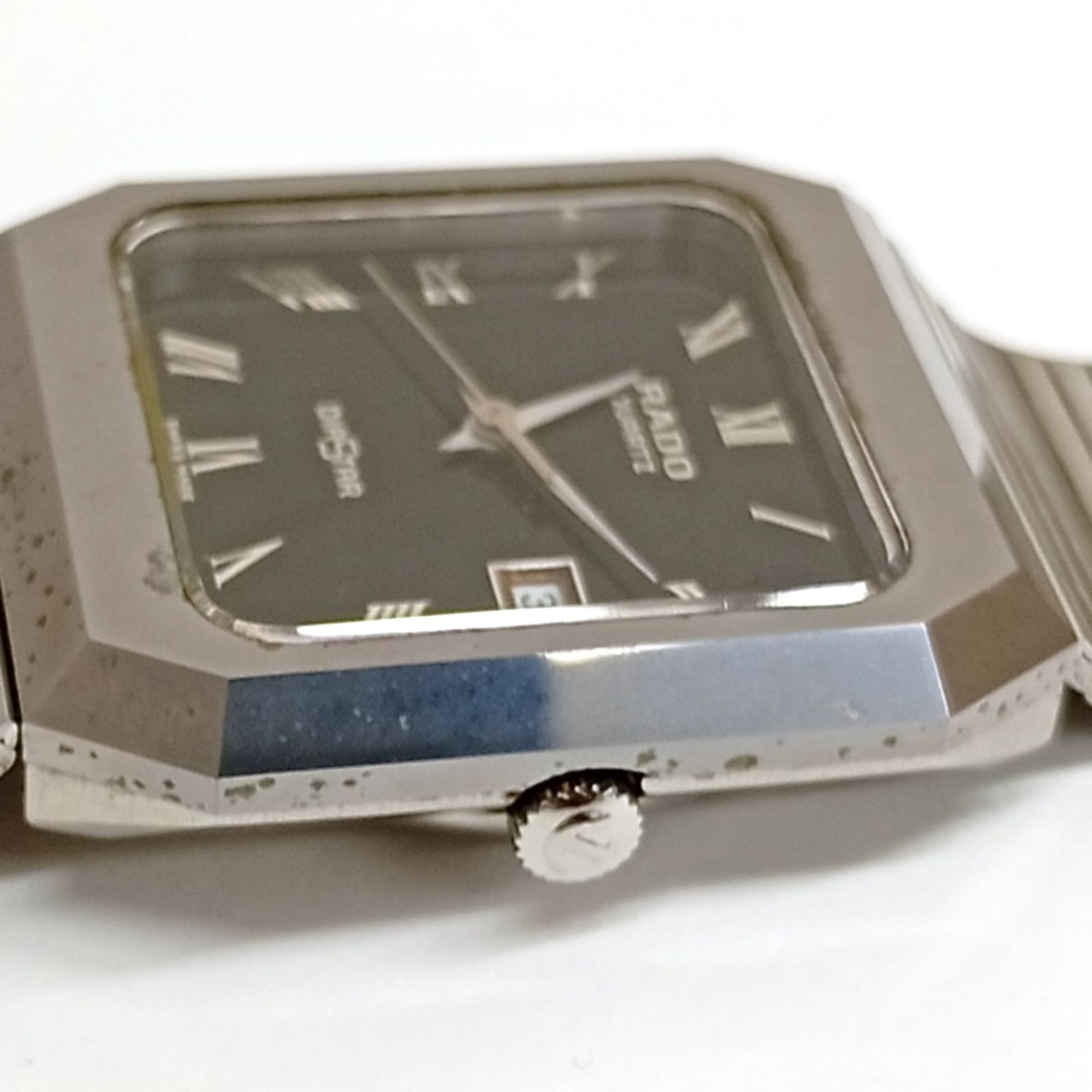 RADO ラドー 105.0116.3 ダイアスター DIASTAR デイト クォーツ 黒文字  