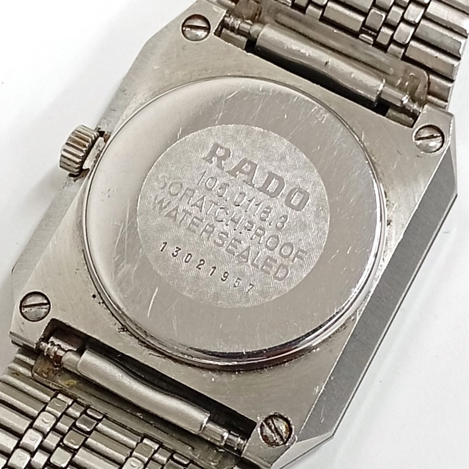RADO ラドー 105.0116.3 ダイアスター DIASTAR デイト クォーツ 黒文字  