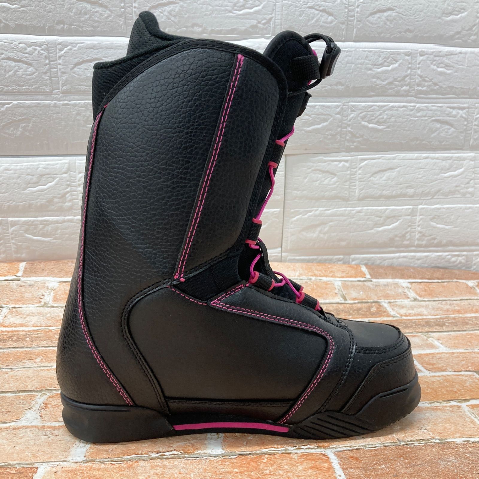 スノーボードブーツ ELAN エラン ブラック×ピンク サイズ:25㎝ USED