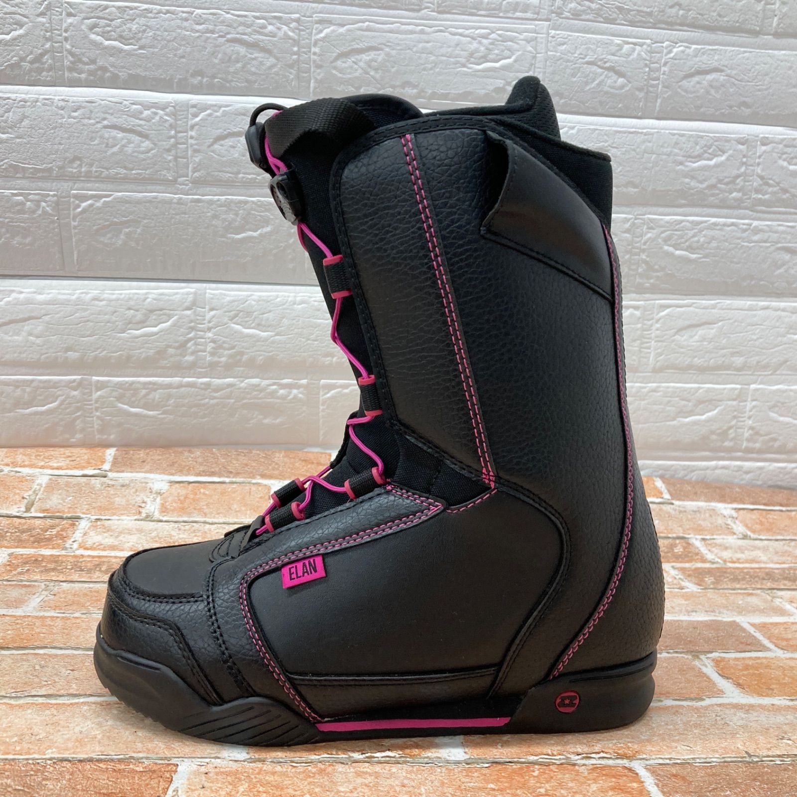 スノーボードブーツ ELAN エラン ブラック×ピンク サイズ:25㎝ USED