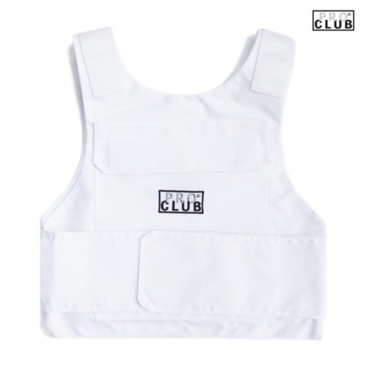 PRO CLUB/ プロクラブ PLATE CARRIER VEST WHITE ベスト ベスト