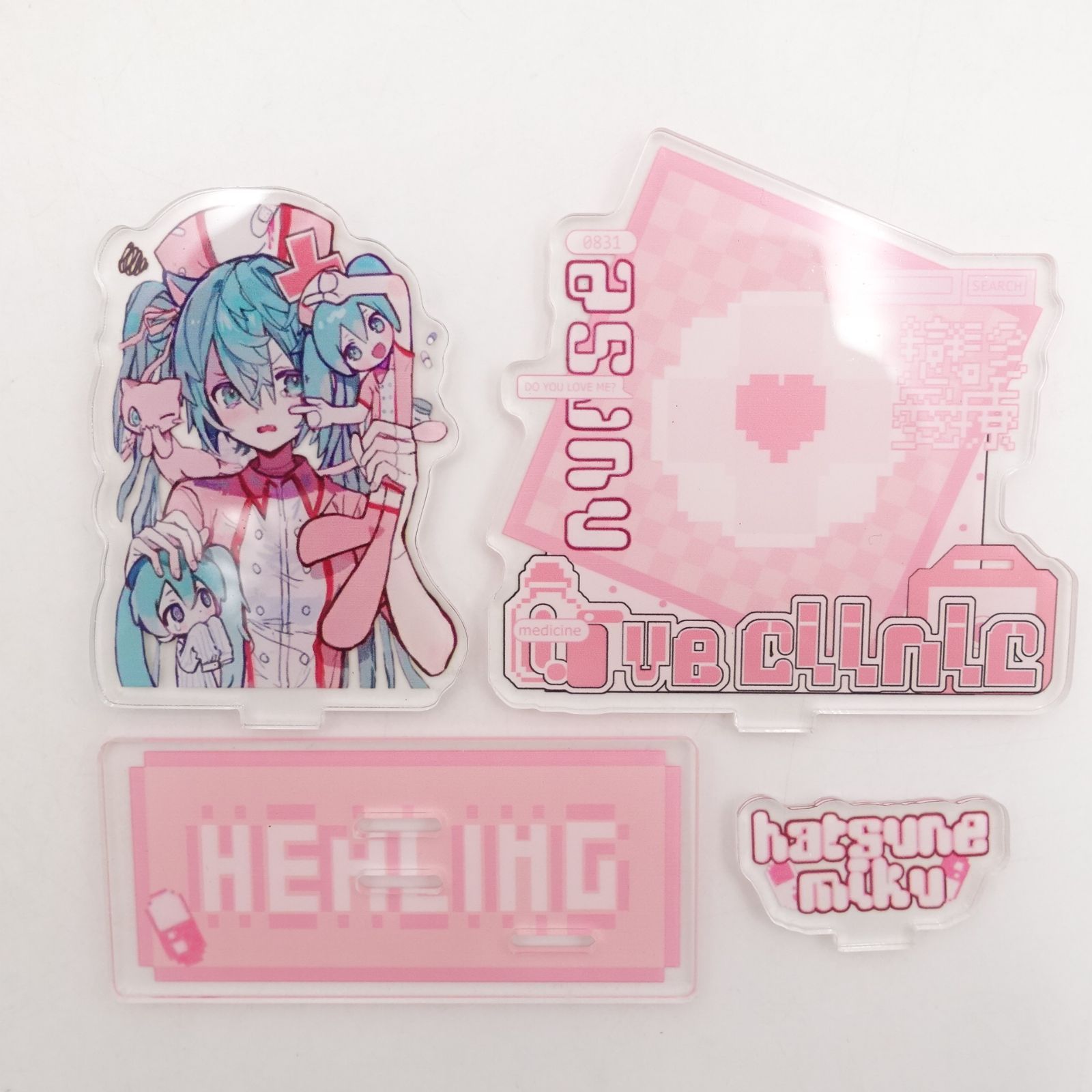 1点 初音ミク ピンク VOCALOID MINT HEIM アクリルスタンド 初音ミク アクリルスタンド 医療系 ピンク ナース 病院 ミク アクスタ