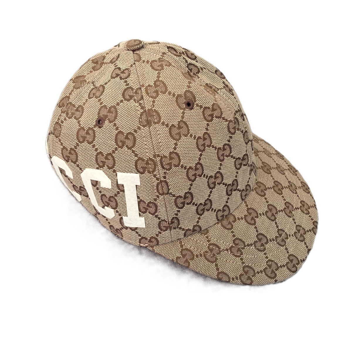 GUCCI グッチ ロゴワッペン付き GGキャンバス ベースボールキャップ キャップ 751400 4HA0L ユニセックス ポリエステル