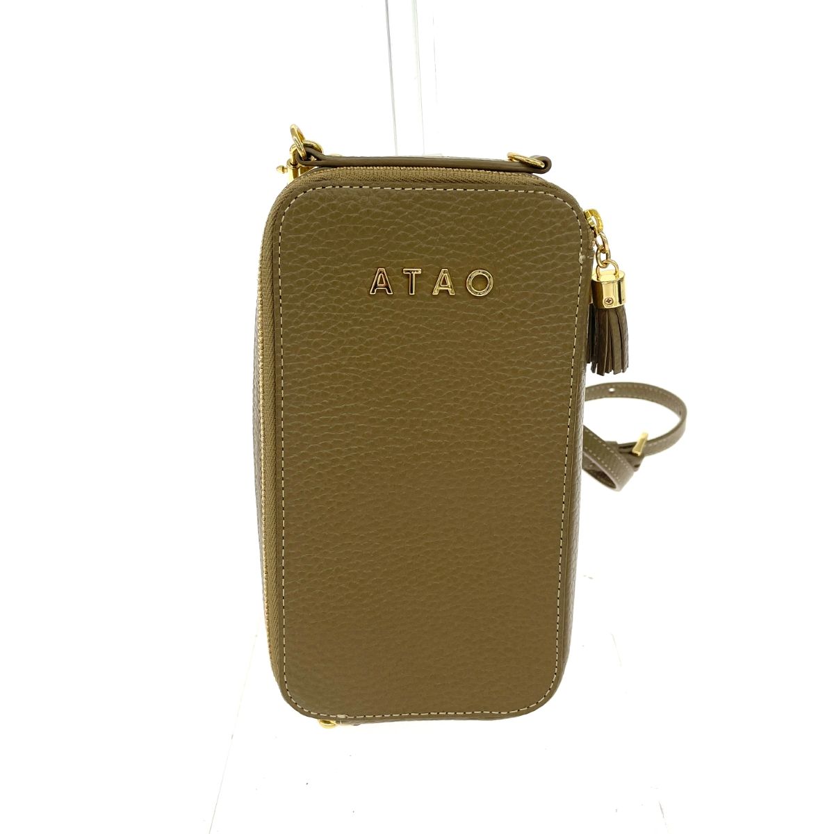 ATAO アタオ アミュレットケリー レザー グレージュ レディース / 241007001811