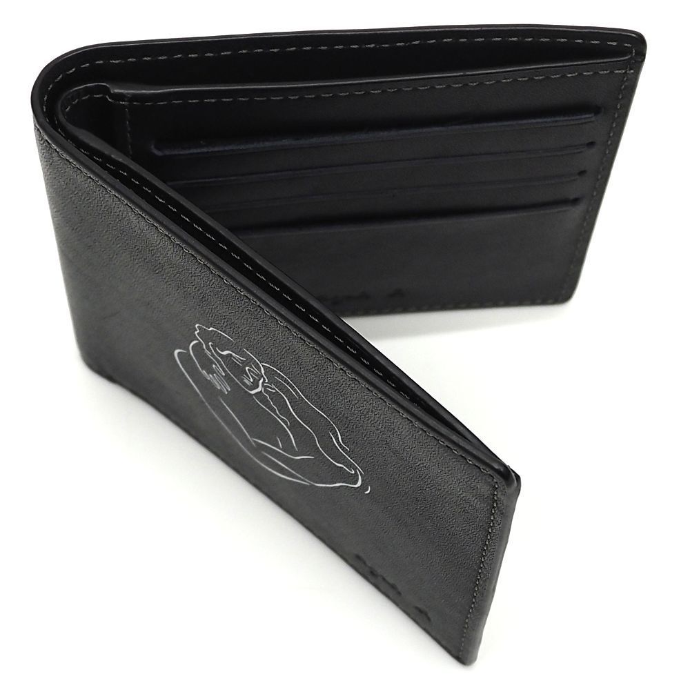 未使用品 agnes b. レザーウォレット 二つ折り財布 ブラック アニエスべー メンズ 3CH/J0621S/ 未使用品 agnes b. レザーウォレット 二つ折り財布 ブラック アニエス