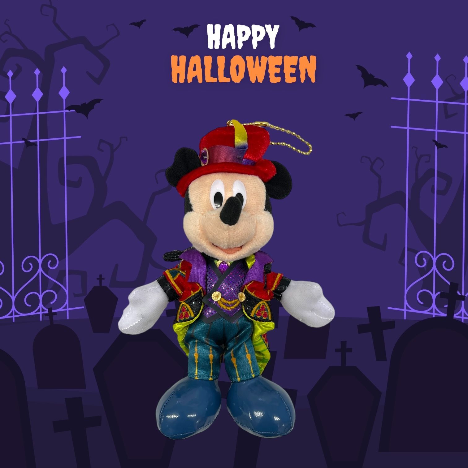 ディズニーランド ハロウィン 2025【ミッキー】ぬいぐるみバッジ 東京