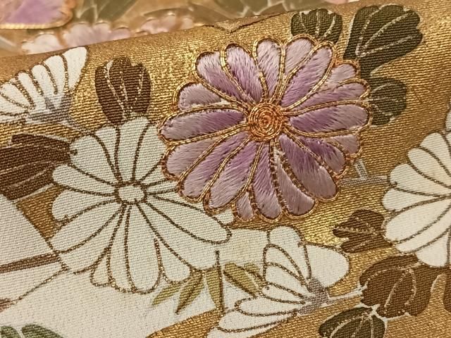 平和屋着物●京の名門　じゅらく謹製　帝王紫　黒留袖　駒刺繍　地紙重ね花文　金彩　ますいわ屋扱い　正絹　逸品　AABC0194zg 平和屋着物○京の名門 じゅらく謹製 帝王紫 黒留袖 駒刺繍 地紙重ね花