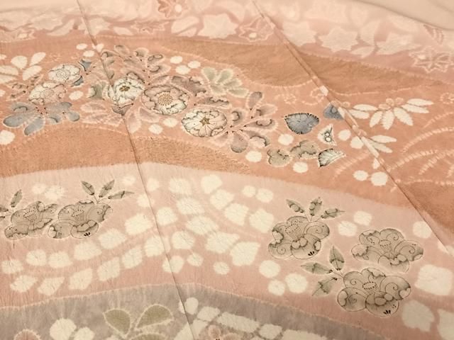 平和屋着物●十日町　名門　滝泰謹製　訪問着　辻が花　絞り　暈し染め　金彩　正絹　逸品　AABC0195zg 平和屋着物○十日町 名門 滝泰謹製 訪問着 辻が花 絞り 暈し染め 金彩