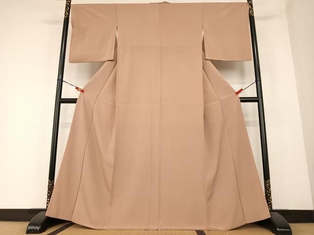 平和屋着物●上質な色無地　作家物　梅染色　正絹　逸品　AABC0196zg 平和屋着物○上質な色無地 作家物 梅染色 正絹 逸品 AABC0196zg