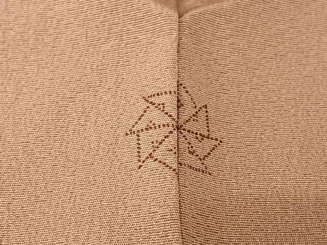 平和屋着物○上質な色無地 作家物 梅染色 正絹 逸品 AABC0196zg